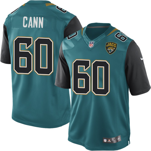 Men's Limited A. J. Cann Nike Jersey Teal Green Home - #60 NFL Jacksonville Jaguars